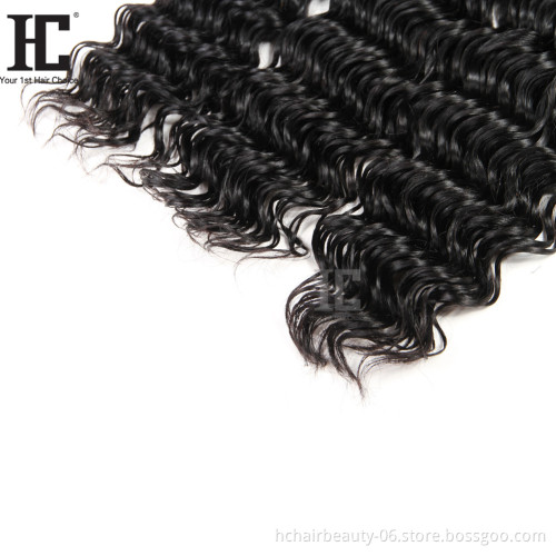 Hot Products Raw Cuticle Aligned Virgin Hair Wave Bundles Deep Wave Indian Hair